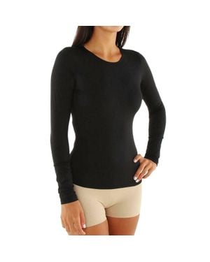 ELITA Warm Wear Long Microfiber Long Sleeve Top - Black