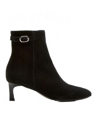 La Canadienne Arizona Suede Buckle Ankle Bootie - Black