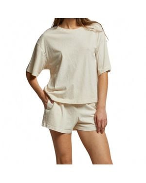 PERFECTWHITETEE Gloria Short Sleeve Tee - Natural
