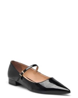 Dune Hastas Mary Jane Pumps Patent Flat Shoes Htat1172 - Black
