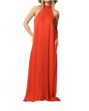 FRNCH Catello Maxi Dress - Red