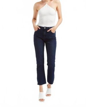 Tractr Cropped Flare Jean - Blue