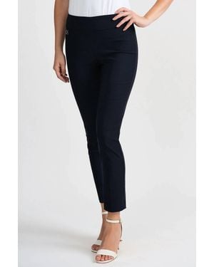 Joseph Ribkoff Straight Leg Pull On Cropped Pants - Black