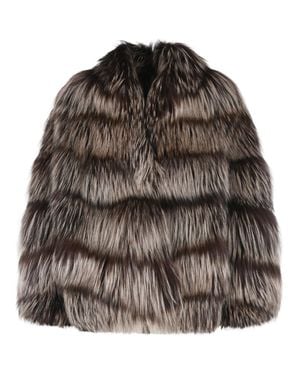 Simonetta Ravizza Banny' Fox Fur Fox Iris' Jacket - Brown