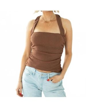 Astr Tate Halter Top - Blue