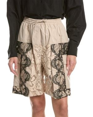 3.1 Phillip Lim Corded Leaf Lace Basketball Short - Black