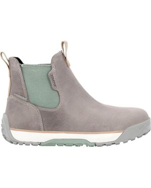 XtraTuf Adb Leather Ankle Deck Boot Leather - Gray