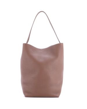 The Row N/S Park Tote Leather - Brown