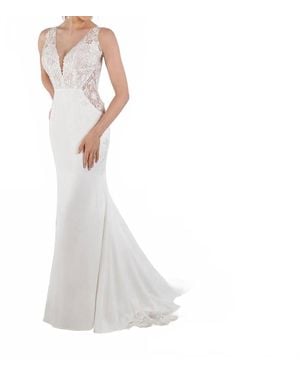 Essence of Australia Sleeveless Wedding Dress - White