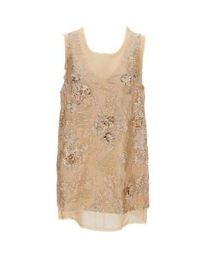 HUI Orazio Mini Dress - Natural
