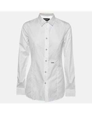 DSquared² Cotton Buttoned Long Sleeve Shirt - White