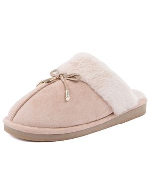 Nautica Faux-Fur-Lined Slipper - Pink