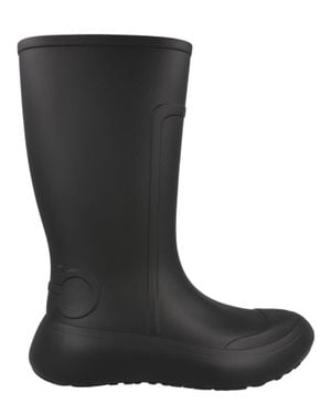 Ferragamo Gancini Logo Rain Boots - Black