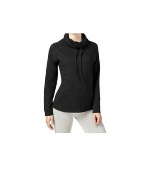 32 Degrees Funnel Neck Fleece Top - Black