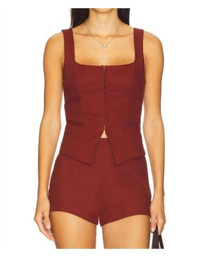 Nia Brice Vest - Red