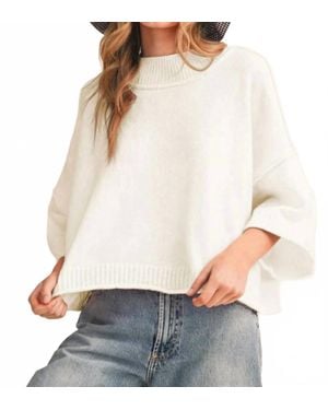 ..,merci Natalie Sweater - White