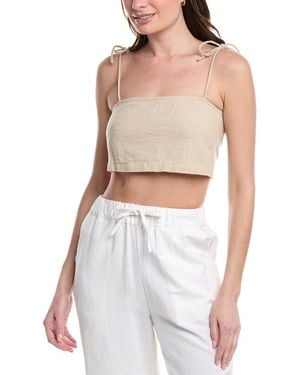 Beachlife Tie Top - White