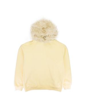 Marni Fuax Fur Hooded Sweatshirt - Natural