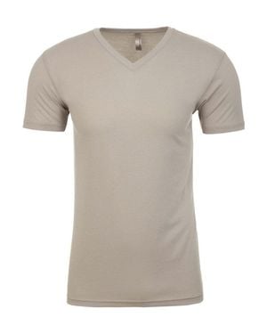Next Level Sueded V-Neck T-Shirt - Gray
