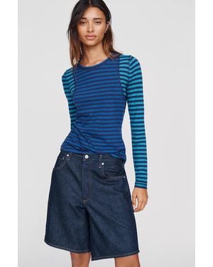 Pilcro Teddy Tissue Tee - Blue