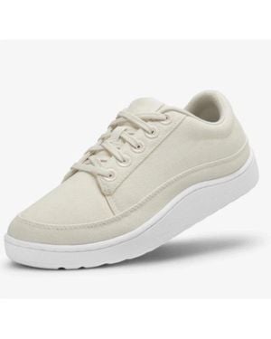 ALLBIRDS Pacer Sneakers Leather Lace Up Platform Shoes Zap2279 - White