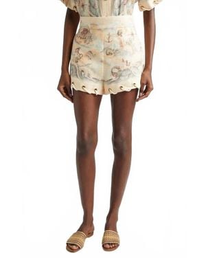 Zimmermann Rebellion Rope Shorts - Natural