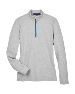 Devon & Jones Drytec20 Performance Quarter-Zip Pullover - Gray