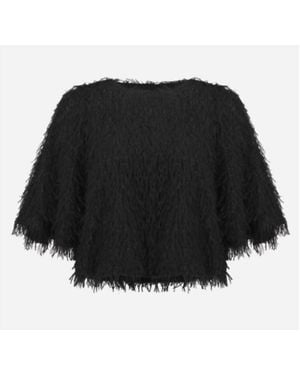Joseph Ribkoff Short Sleeve Pullover Style Top - Black
