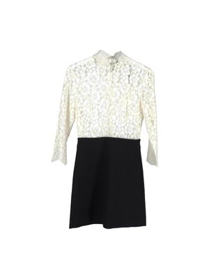 self portrait white guipure lace dress SELF PORTRAIT White Floral Guipure-lace Midi Dress UK 14 – Reliked main image 0