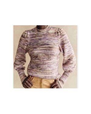 Sezane Sven Merino Wool Sweater - Pink