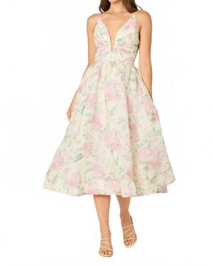 Astr Janna Sleeveless Midi Dress - Natural