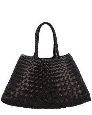 Dragon Diffusion Small Santa Croce Leather Shoulder Bag - Black