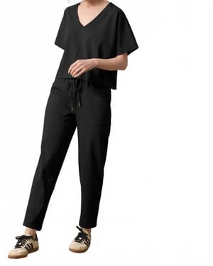Lilla P Utility Pocket Pant - Black