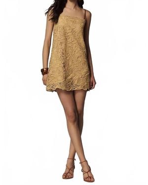 Line & Dot Tansy Tunic Mini Dress - Natural
