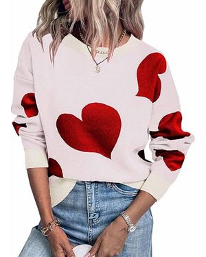 Tracies Valentine Heart Sweater - Red