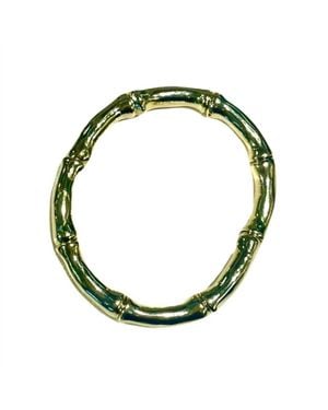 Sheila Fajl Large Kristie Bamboo Elastic Bracelet - Green