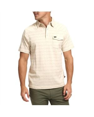 Howler Brothers Ranchero Jacquard Polo - Natural