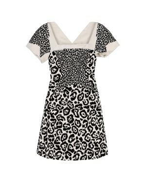 Antonio Berardi Leopard Print Dress - Black