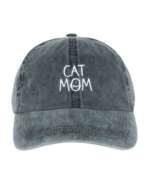 David & Young Cat Mom Baseball Hat - Gray