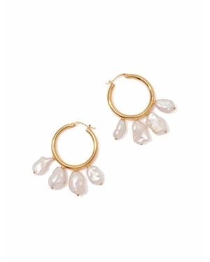 Lizzie Fortunato Keshi Cool Hoops - White