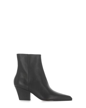 Paris Texas Arrow Toe Leather Boots - White