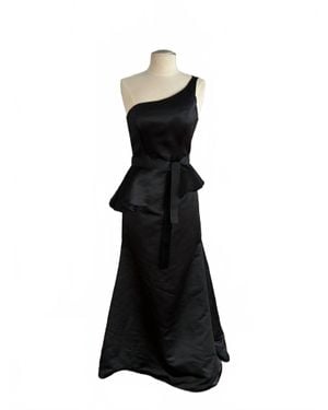Mori Lee Satin Bridesmaid Dress - Black