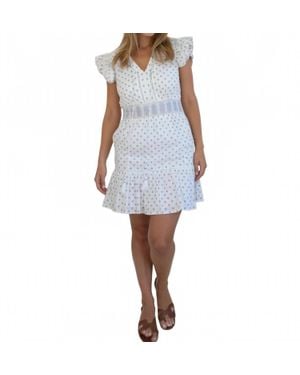 NIBI MTK Percy Woven Mini Dress - Blue