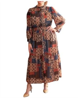 Umgee The Paisley Patch Dress - Multicolor