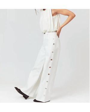 Habitual Gemma Studded Wide Leg Slouch Pants - White