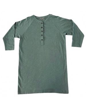 Lilla P Henley 3/4 Sleeve Dress - Green