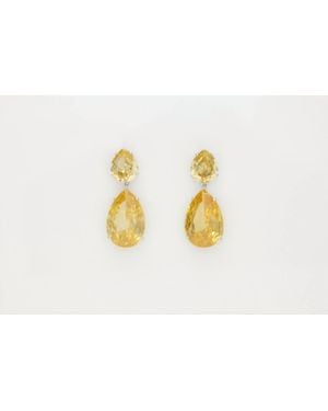 Avenue Chic Angelina Teardrop Earrings - Black