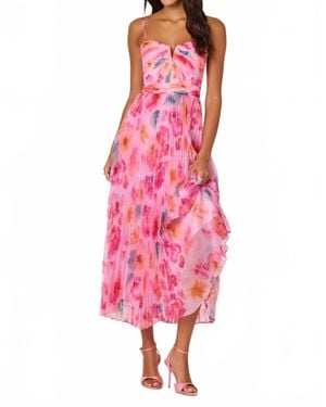 Astr Bayley Midi Dress - Pink