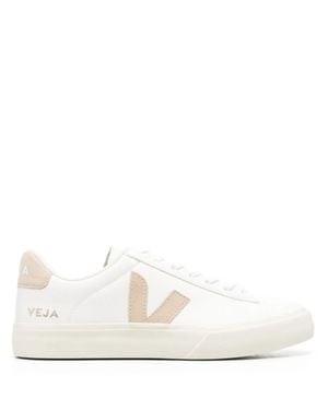 Veja Campo Low Top Leather Sneakers - White