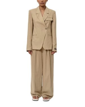 Herskind Asymmetrical Front Closure Blazer - Natural